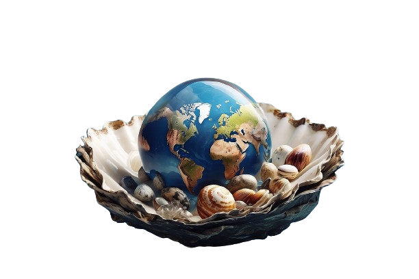 Illustration of Gosia - the world is her oyster